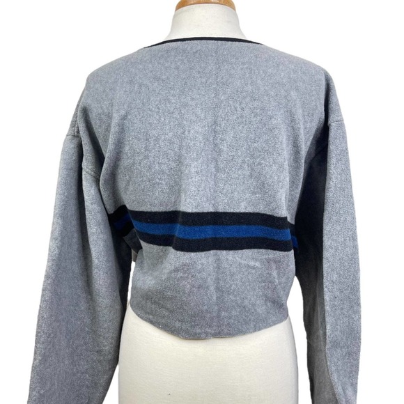 Y2k raw hem cropped oversized sweater - fall outfits - granola girl inspo - Picture 3 of 9